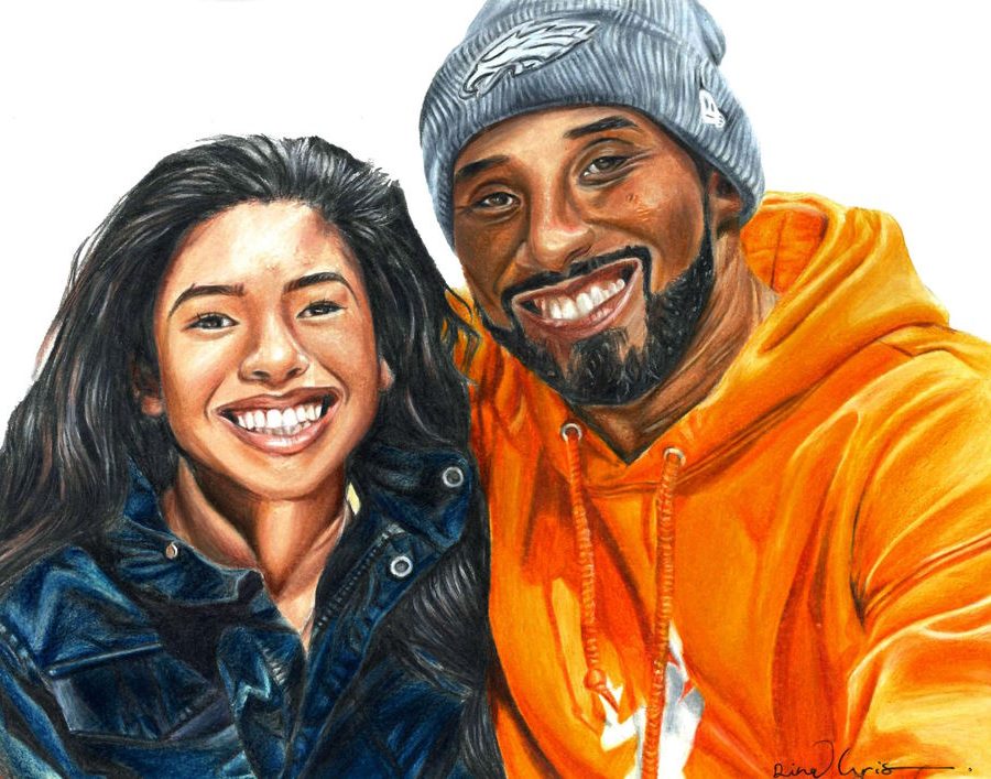 Kobe and Gigi original painting