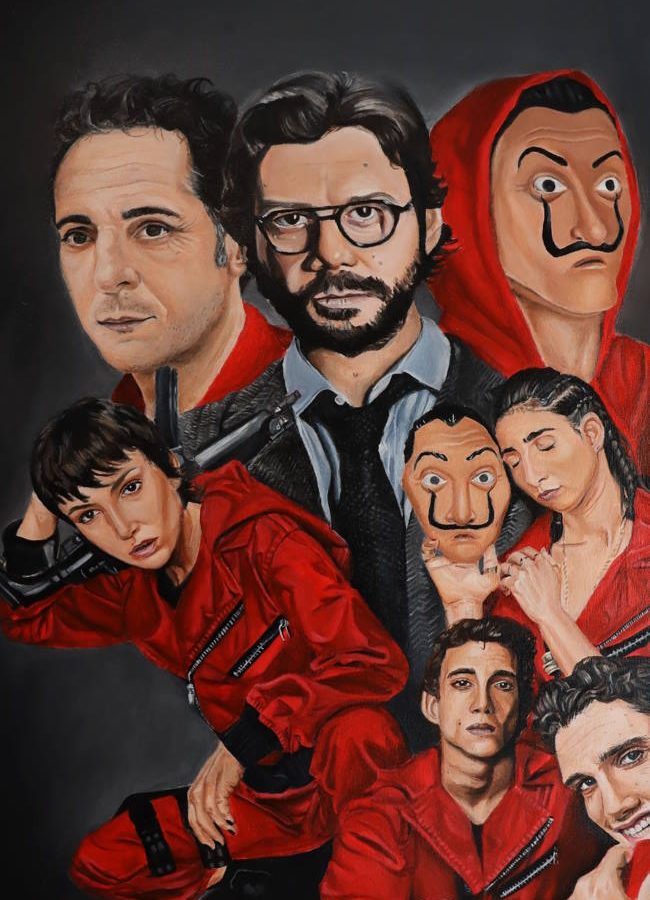 La Casa de Papel Tribute original painting