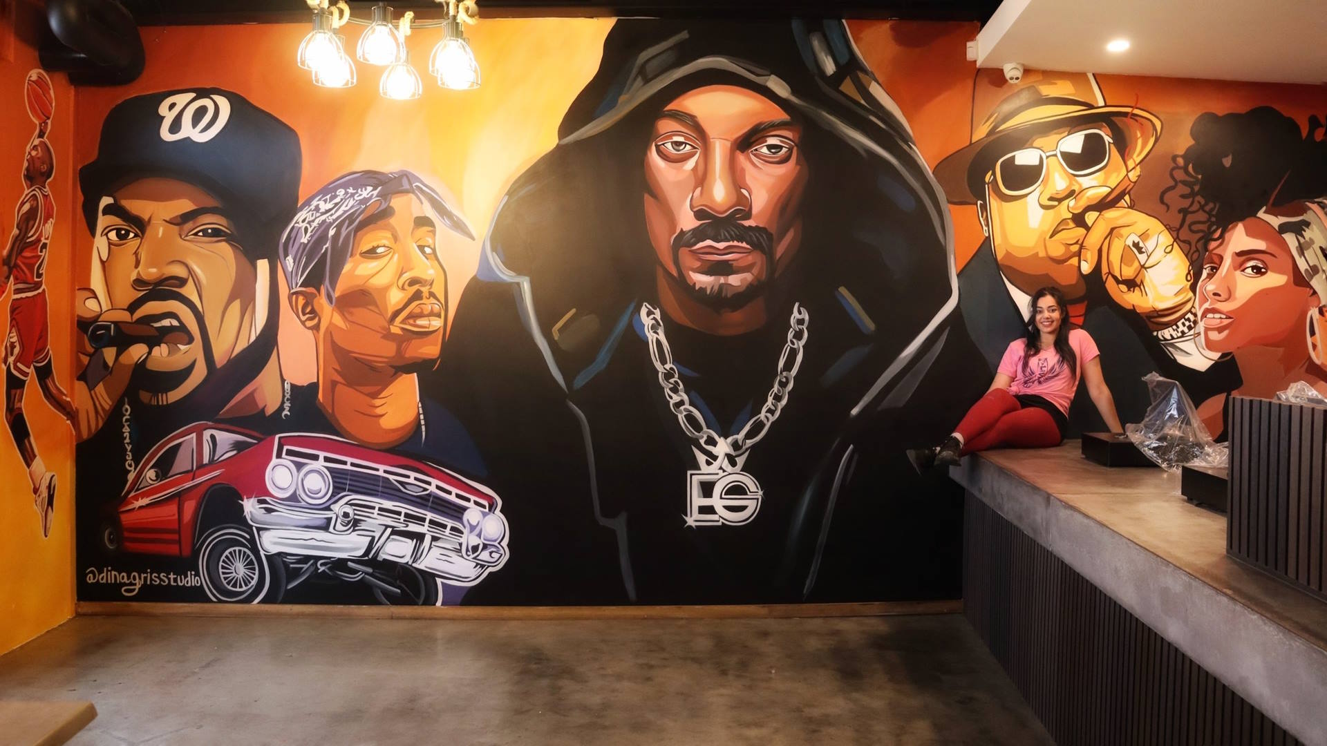 Snoop Mural by dina gris studio artist Melbourne